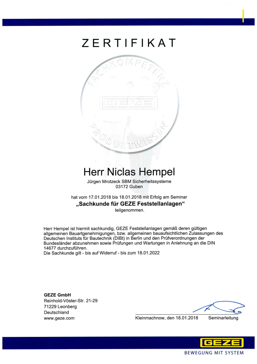 Zertifikat_GEZE_N. Hempel_2018_01